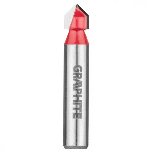 GRAPHITE Freză de sus, freză de canale tip V 8 x 8 mm, 8 mm (56H209)