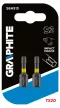 GRAPHITE Bit torțional pentru șurubelniță cu impact TX20x25mm, 2 buc. (56H513)