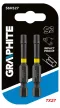 GRAPHITE Bit torțional pentru șurubelniță cu impact TX27x50mm, 2 buc. (56H527)