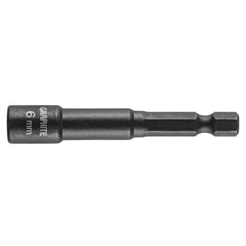 GRAPHITE Șurubelniță pentru șurubelnițe cu impact, hexagonală, magnetică 6mm (56H550)