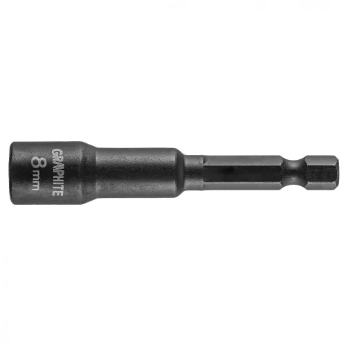 GRAPHITE Șurubelniță pentru șurubelnițe cu impact, hexagonală, magnetică 8mm (56H551)