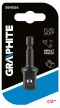 GRAPHITE Adaptor pentru șuruburi 1/4”- hexagonal 1/2” pătrat (56H556)
