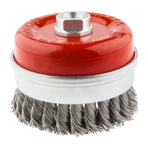 GRAPHITE Disc de sârmă, perie tip oală, sârma răsucită, 100MM M14 (57H587)