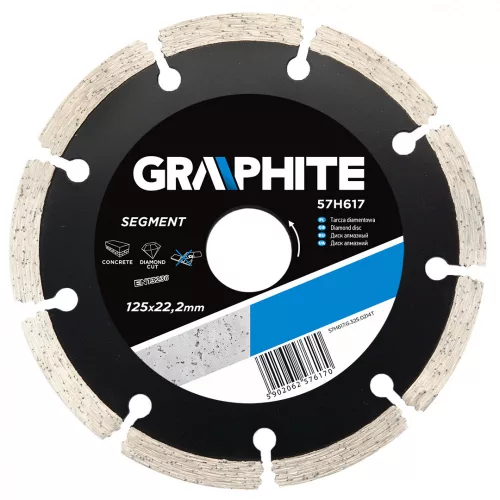 GRAPHITE Disc diamantat 125MM CU SEGMENTE (57H617)