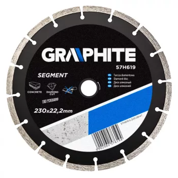 GRAPHITE Disc diamantat 230MM CU SEGMENTE (57H619)