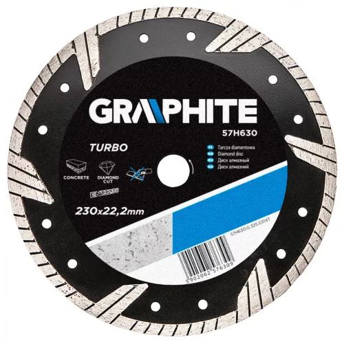 GRAPHITE Disc diamantat 230MM TURBO (57H630)