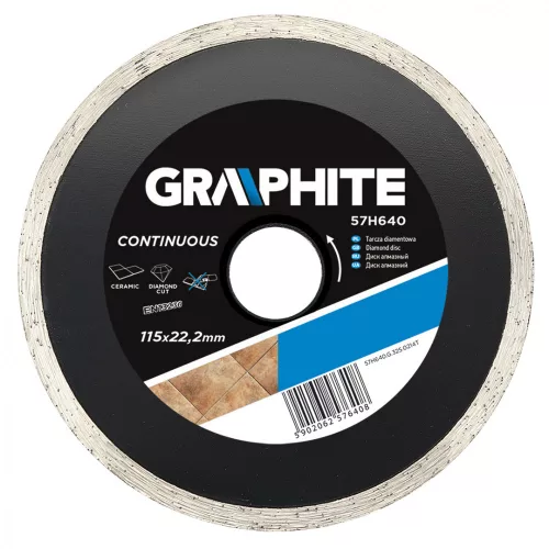 GRAPHITE Disc diamantat 115MM PENTRU APĂ (57H640)