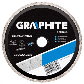 GRAPHITE Disc diamantat 180MM PENTRU APĂ (57H644)