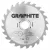 GRAPHITE Fierăstrău circular cu dinți din carbura de tungsten, 185x30mm, 24 de dinți (57H662)