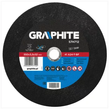 GRAPHITE Disc de tăiere 350X3,5 METAL (57H712)
