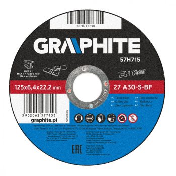 GRAPHITE Disc de curățare metal 125X6,4 (57H715)