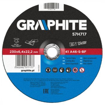 GRAPHITE Disc de curățare metal 230X6,4 (57H717)