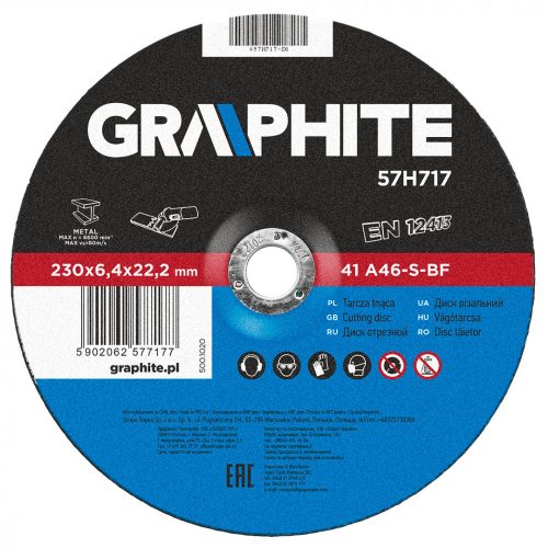 GRAPHITE Disc de curățare metal 230X6,4 (57H717)