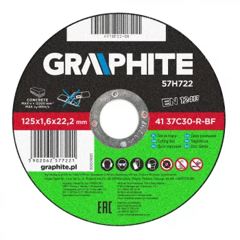 GRAPHITE DISC DE TĂIERE 125X1.6 PIATRA (57H722)