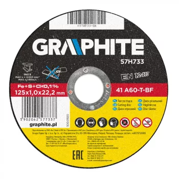 GRAPHITE DISC DE TĂIERE 125X1.0 INOX (57H733)