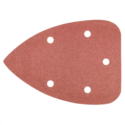 GRAPHITE Hârtie de Șlefuit, 59G335 pentru Șlefuitor Delta, 5 bucăți, cu Sistem Velcro, K120 (57H826)