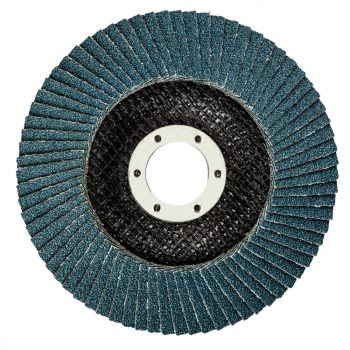   GRAPHITE Disc lamelar de șlefuit 115x22.2mm, K60, zirconiu INOX (57H836)