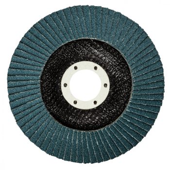   GRAPHITE Disc lamelar de șlefuit 115x22.2mm, K80, zirconiu INOX (57H837)