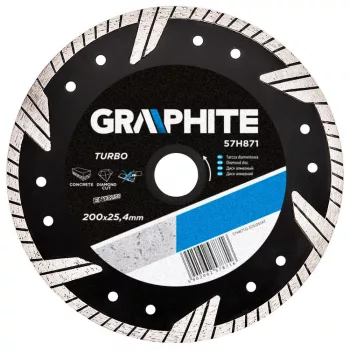GRAPHITE Disc diamantat 200X25.4 TURBO (57H871)