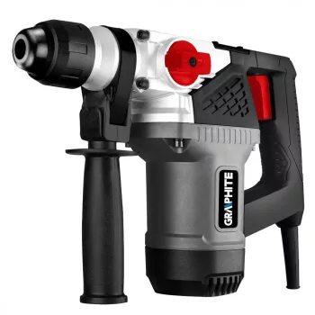   GRAPHITE Ciocan de găurit cu funcție de daltă, SDS PLUS, 900W, 4J, mandrină dințată, accesorii, cuvalet (58G860)