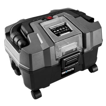   GRAPHITE Aspirator cu acumulator pentru uscat/umed, Energy+ 18V, 150W, colector de praf: 10L, fără acumulator!!! (58GE105)