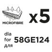 GRAPHITE Sac de praf din microfibră, 5buc pentru aspiratorul 58GE124 (58GE124-145)