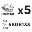 GRAPHITE Sac de praf din microfibră, 5buc pentru aspiratorul 58GE133 (58GE133-145)