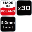 NEO Distanțiere în T pentru rosturi 8.0mm, 30 buc (61-119)