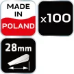 NEO Penii pentru plăci ceramice 100 buc 28mm (61-123)