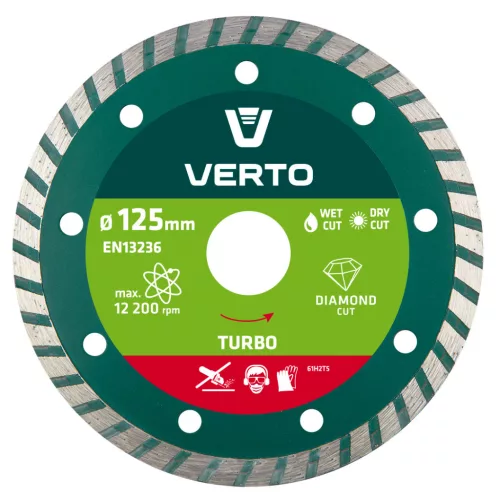 VERTO Disc diamantat 125mm TURBO (61H2T5)