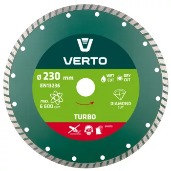 VERTO Disc diamantat 230mm TURBO (61H2T9)