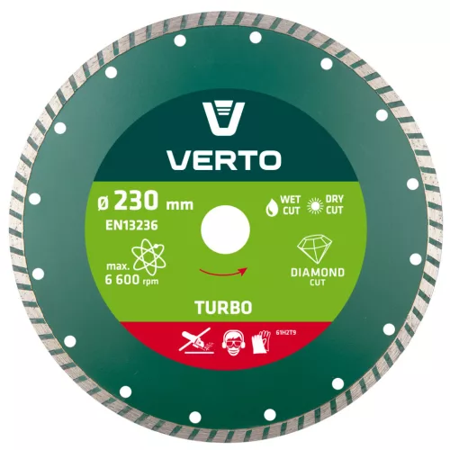 VERTO Disc diamantat 230mm TURBO (61H2T9)