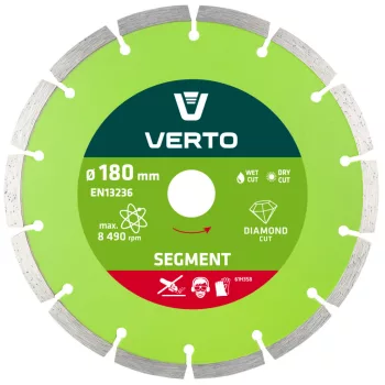 VERTO Disc diamantat 180MM SEGMENTAT (61H3S8)