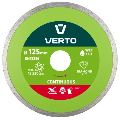 VERTO Disc diamantat 125MM PENTRU APĂ (61H3T5)