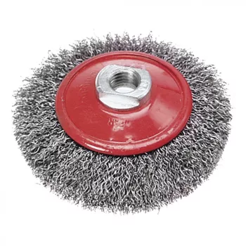   VERTO Disc de sârmă tip perie plată, ondulat, 100mm M14 (62H112)