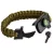 NEO Brățară de supraviețuire 5 în 1: 3.5m paracord (capacitate 250kg), piatră de aprins, busolă, cuțit, fluier, verde, lățime 26mm (63-140)