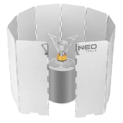 NEO Ecran de protecție împotriva vântului pentru arzătorul de gaz de camping, 840x240mm (63-142)