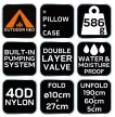 NEO Saltea de camping autoumplătoare 190 x 60 x 5cm (63-149)