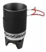 NEO Set de gătit camping 3 în 1: vas din aluminiu, arzător pe gaz, farfurie din plastic (63-151)