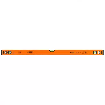 NEO Nivelă din aluminiu S 300, 3 libele, 100 cm (71-134)
