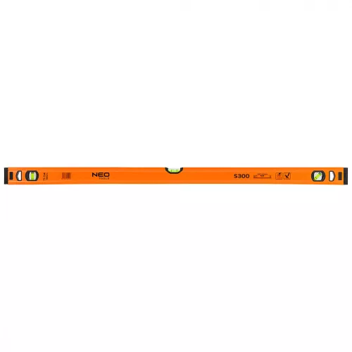 NEO Nivelă din aluminiu S 300, 3 libele, 100 cm (71-134)