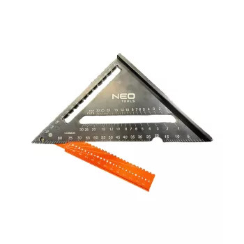 NEO Unghi cu riglă, aluminiu (72-105)