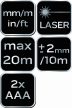 NEO Distanțier laser, raza: 20 m (75-202)