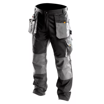   NEO Pantaloni de lucru, L/52, 65% poliester, 35% bumbac, 267g/m2, buzunare pentru protecție la genunchi (81-220-L)