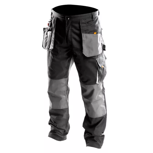 NEO Pantaloni de lucru, L/52, 65% poliester, 35% bumbac, 267g/m2, buzunare pentru protecție la genunchi (81-220-L)