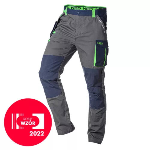 NEO Pantaloni de lucru PREMIUM, 100% bumbac, țesătură rezistentă la rupere, L (81-227-L)