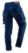 NEO Pantaloni de lucru din blugi, 98% bumbac, întărire la genunchi, 255 g/m², S (81-228-S)