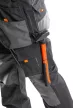 NEO Pantalon de muncă salopetă, L/52, 65% poliester, 35% bumbac, 267g/m², cu buzunar pentru protecție genunchi, reflectorizant (81-240-L)