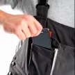 NEO Pantalon de muncă salopetă, S/48, 65% poliester, 35% bumbac, 267g/m², cu buzunar pentru protecție genunchi, reflectorizant (81-240-S)