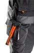 NEO Pantalon de muncă salopetă, S/48, 65% poliester, 35% bumbac, 267g/m², cu buzunar pentru protecție genunchi, reflectorizant (81-240-S)